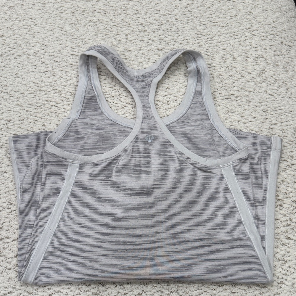 Lululemon Athletica Light Gray Racerback Tank Top